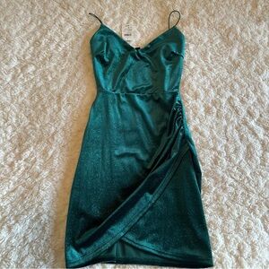 Green sparkle dress